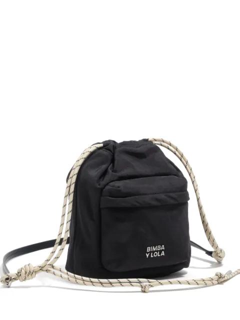 pocket drawstring mini bag by BIMBA Y LOLA