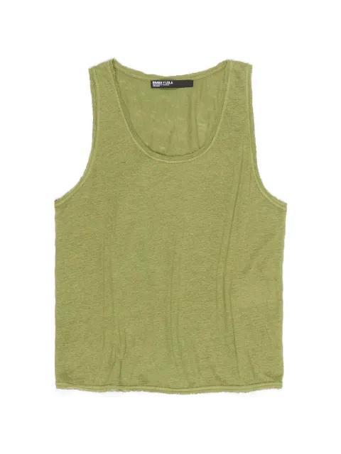 raw-cut slub-texture top by BIMBA Y LOLA