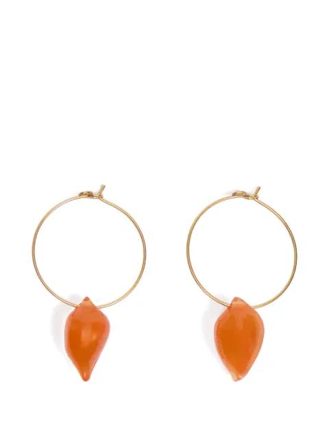 resin hoop earrings by BIMBA Y LOLA