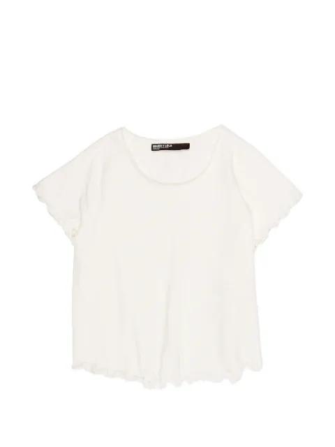 rolled-trim T-shirt by BIMBA Y LOLA
