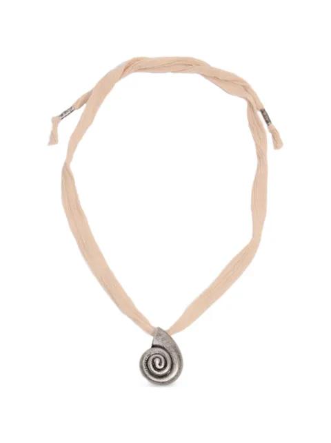 seashell-pendant necklace by BIMBA Y LOLA