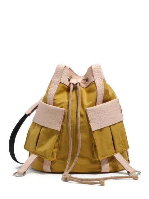 small grained-leather bucket bag by BIMBA Y LOLA