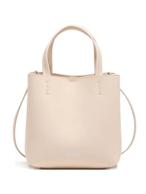 small leather tote bag by BIMBA Y LOLA