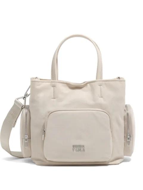 small logo-plaque multi-pocket tote bag by BIMBA Y LOLA