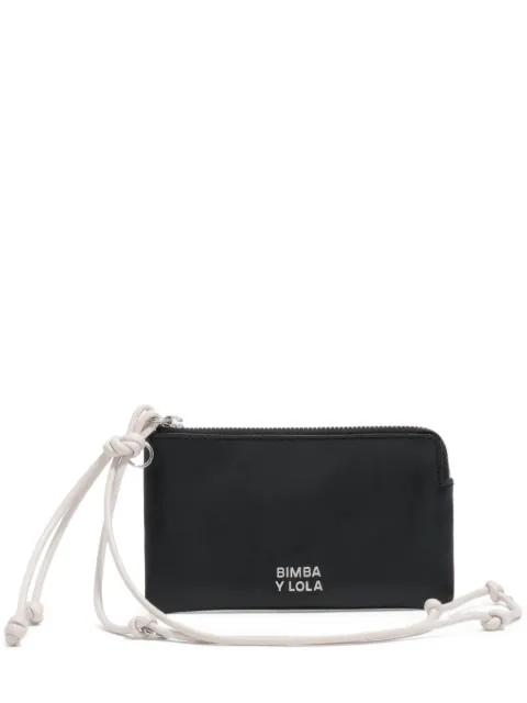 small logo-print knotted-strap wallet by BIMBA Y LOLA