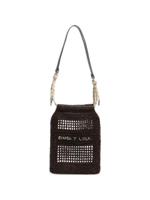 small woven shoulder bag by BIMBA Y LOLA