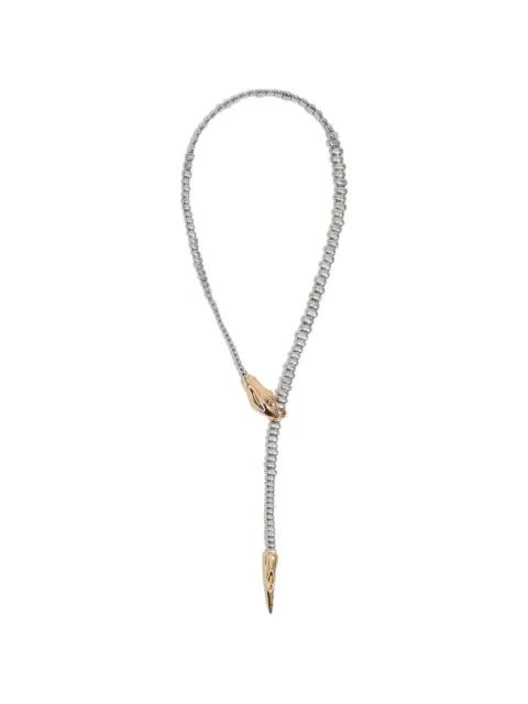 snake-head beaded necklace by BIMBA Y LOLA
