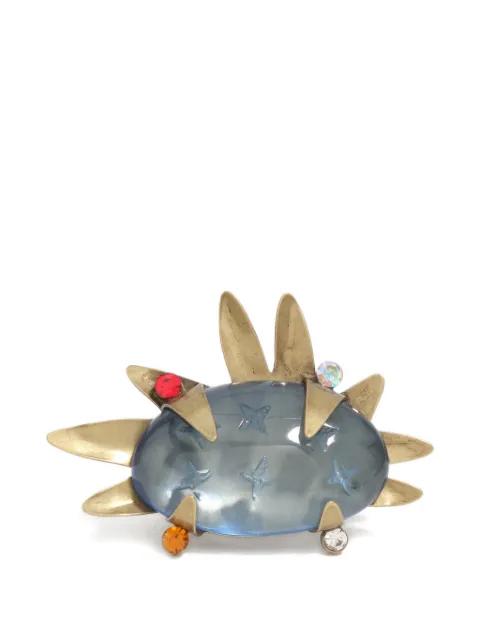 star-engraved crystal-embellished ring by BIMBA Y LOLA