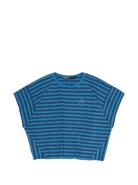 striped embroidered T-shirt by BIMBA Y LOLA