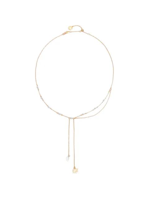 sun and moon beaded chain necklace by BIMBA Y LOLA