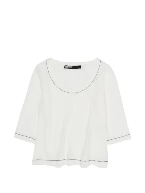 three-quarter-sleeve round-neck top by BIMBA Y LOLA
