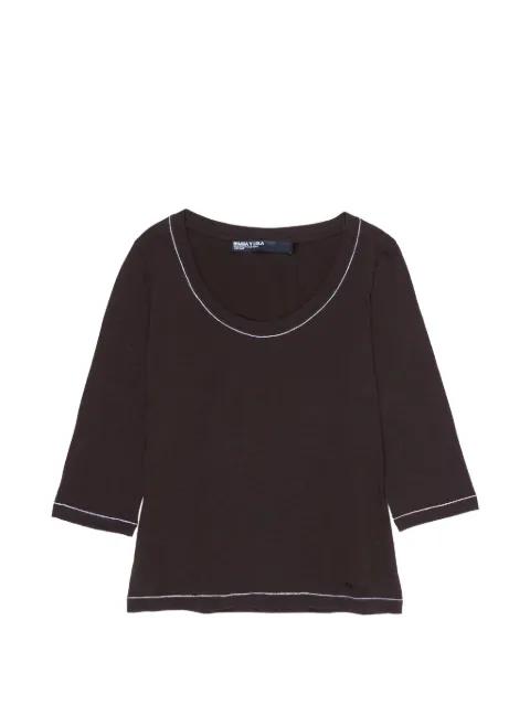 topstitch T-shirt by BIMBA Y LOLA