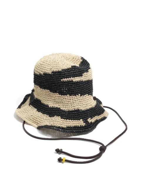 zebra-pattern bucket hat by BIMBA Y LOLA