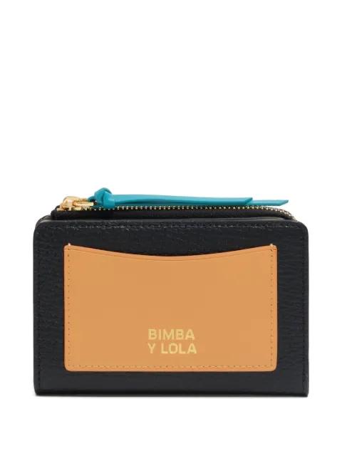zip-fastening bi-colour wallet by BIMBA Y LOLA