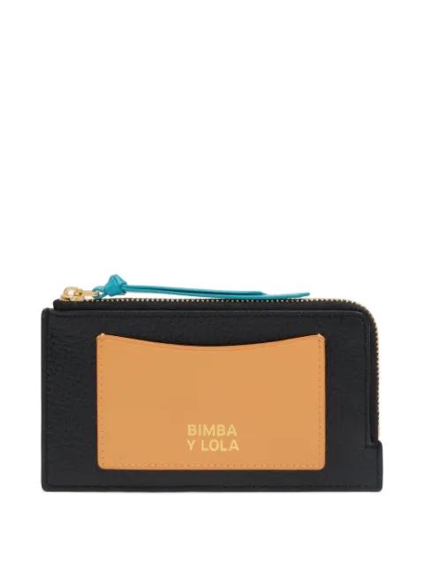 zip-fastening leather wallet by BIMBA Y LOLA