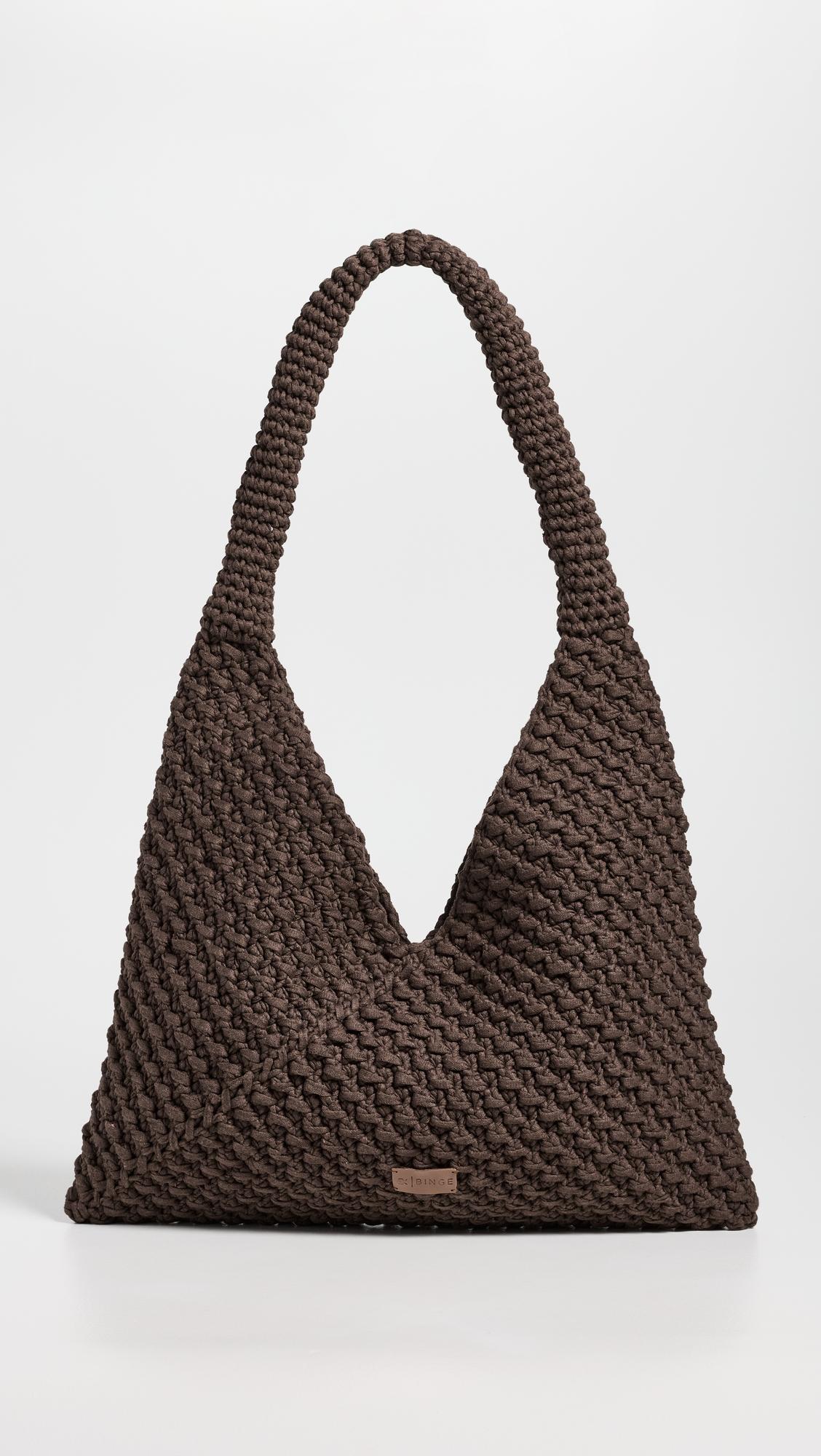 Lara Triangle Tote by BINGE KNITTING