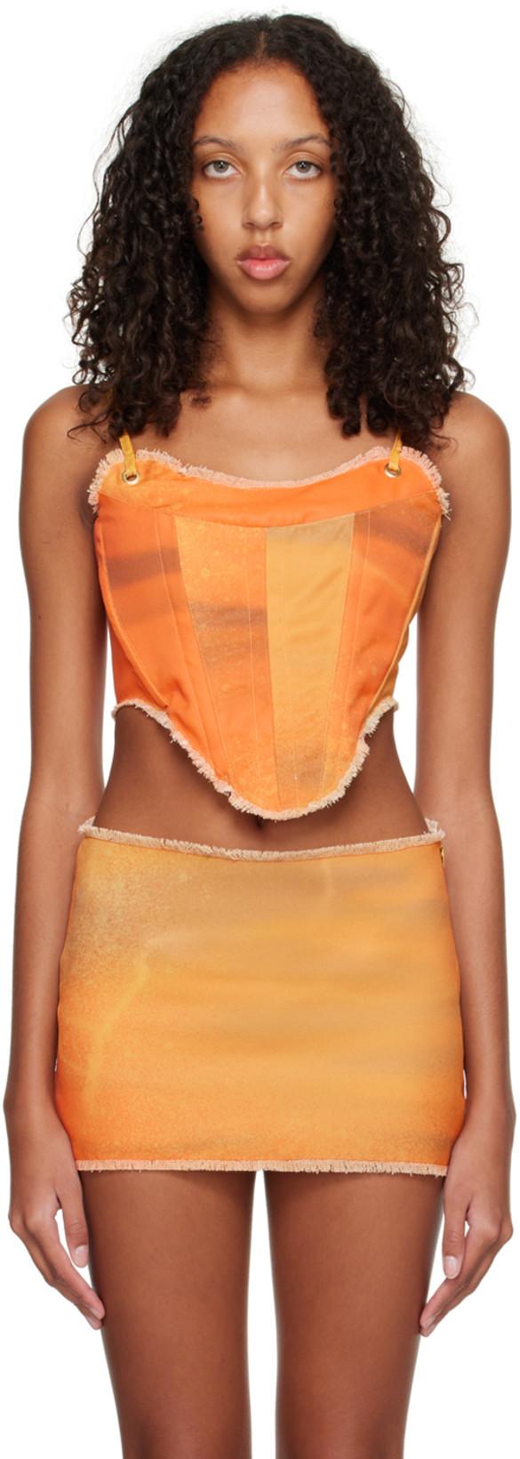 SSENSE Exclusive Orange Ruta Tank Top by BINYA