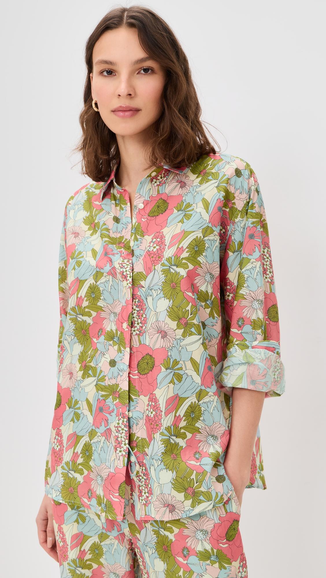 Emilia Oversized Button Down Shirt by BIRDS OF PARADIS
