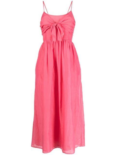 Bayou silk midi dress by BIRD&KNOLL