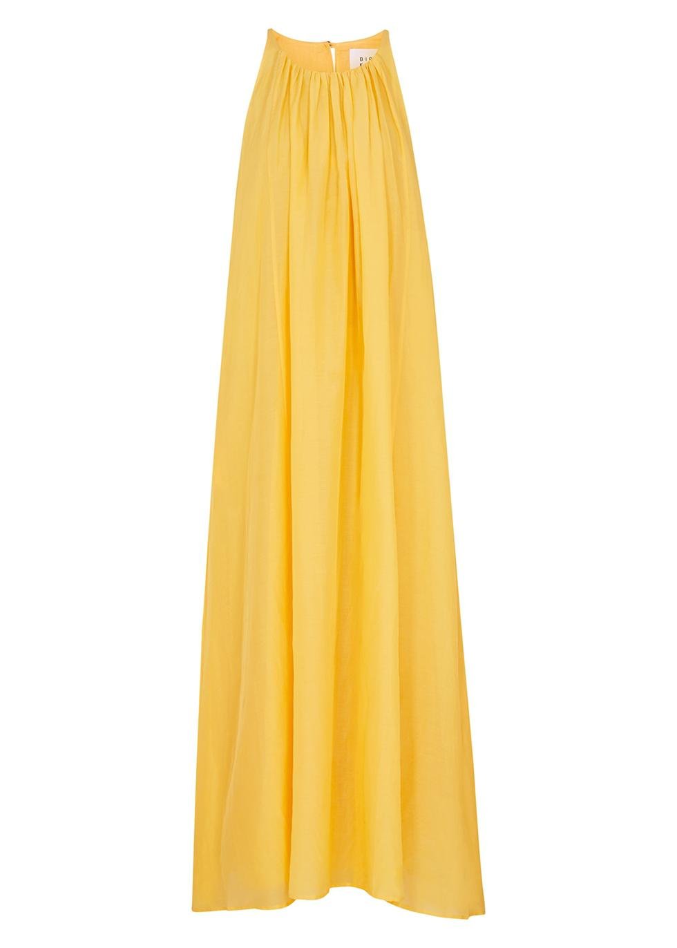 Matisse yellow cotton-blend maxi dress by BIRD&KNOLL