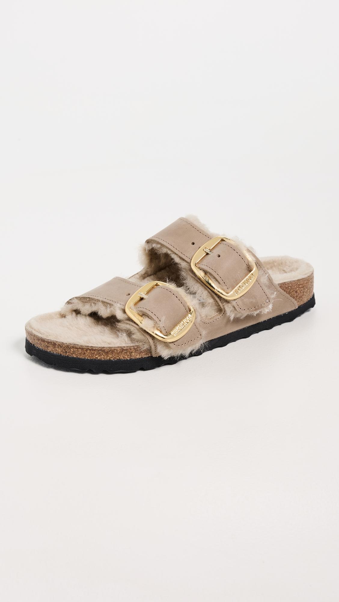 Arizona Big Buckle Shearling Sandals by BIRKENSTOCK