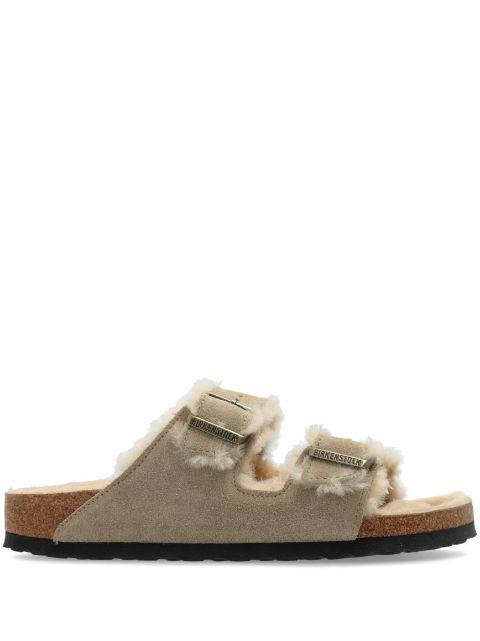 Arizona Shearling slides by BIRKENSTOCK