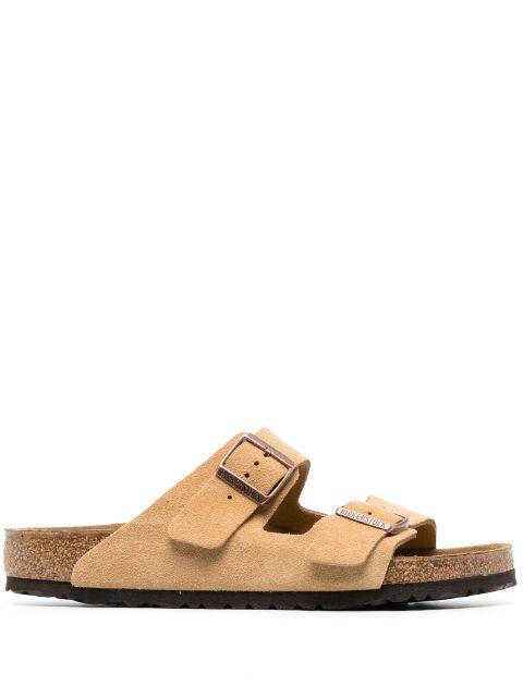 Arizona "Suede Leather-Latte Cream" by BIRKENSTOCK