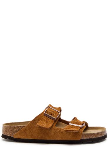 Arizona brushed suede sliders by BIRKENSTOCK