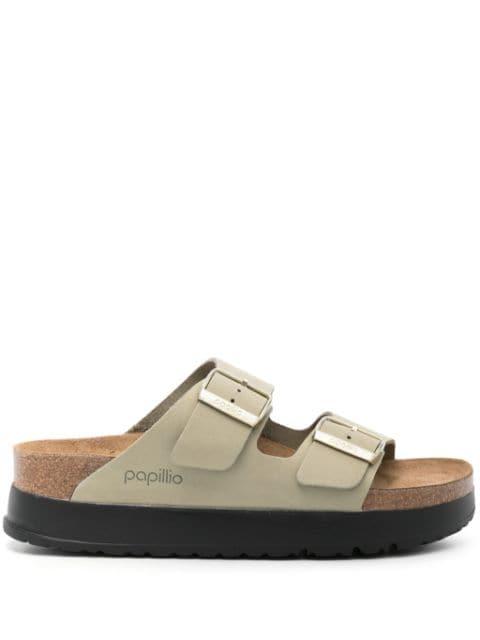 Arizona leather platform sandals by BIRKENSTOCK