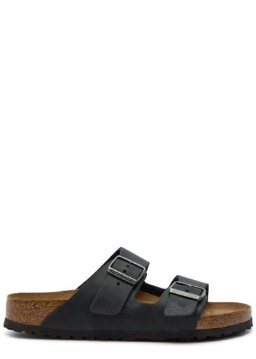 Arizona oiled leather sliders by BIRKENSTOCK Arizona oiled leather sliders by BIRKENSTOCK
