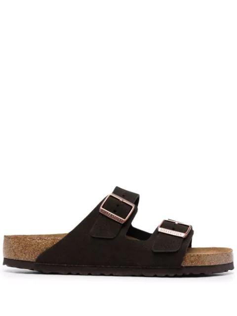 Arizona slip-on suede slides by BIRKENSTOCK