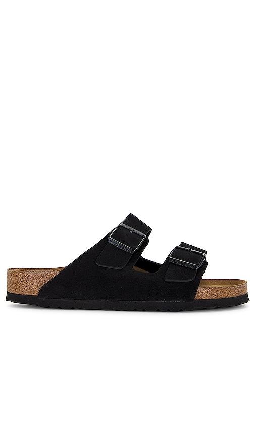 BIRKENSTOCK Arizona Soft Foot Bed in Black by BIRKENSTOCK