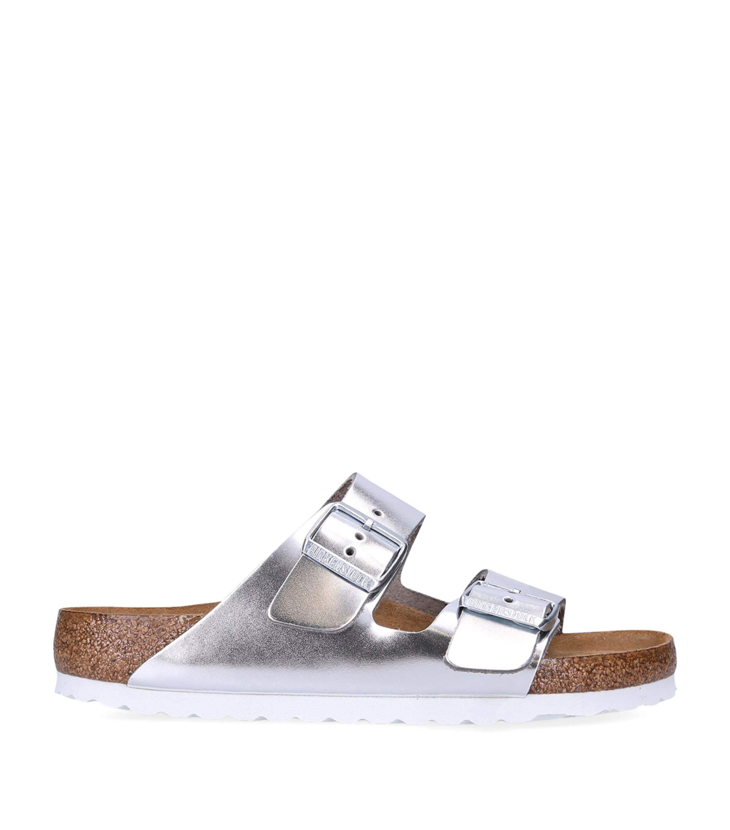 Birkenstock Leather Metallic Arizona Sandals by BIRKENSTOCK