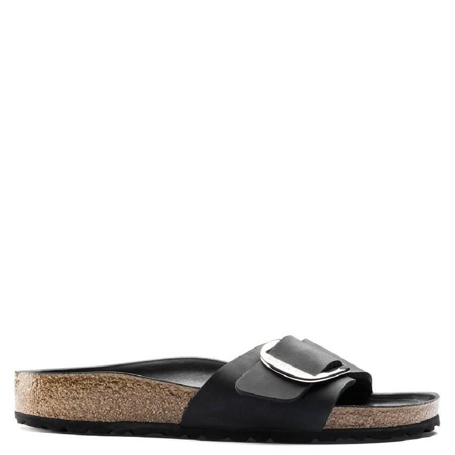 Birkenstock Madrid Big Buckle Leather Slippers by BIRKENSTOCK