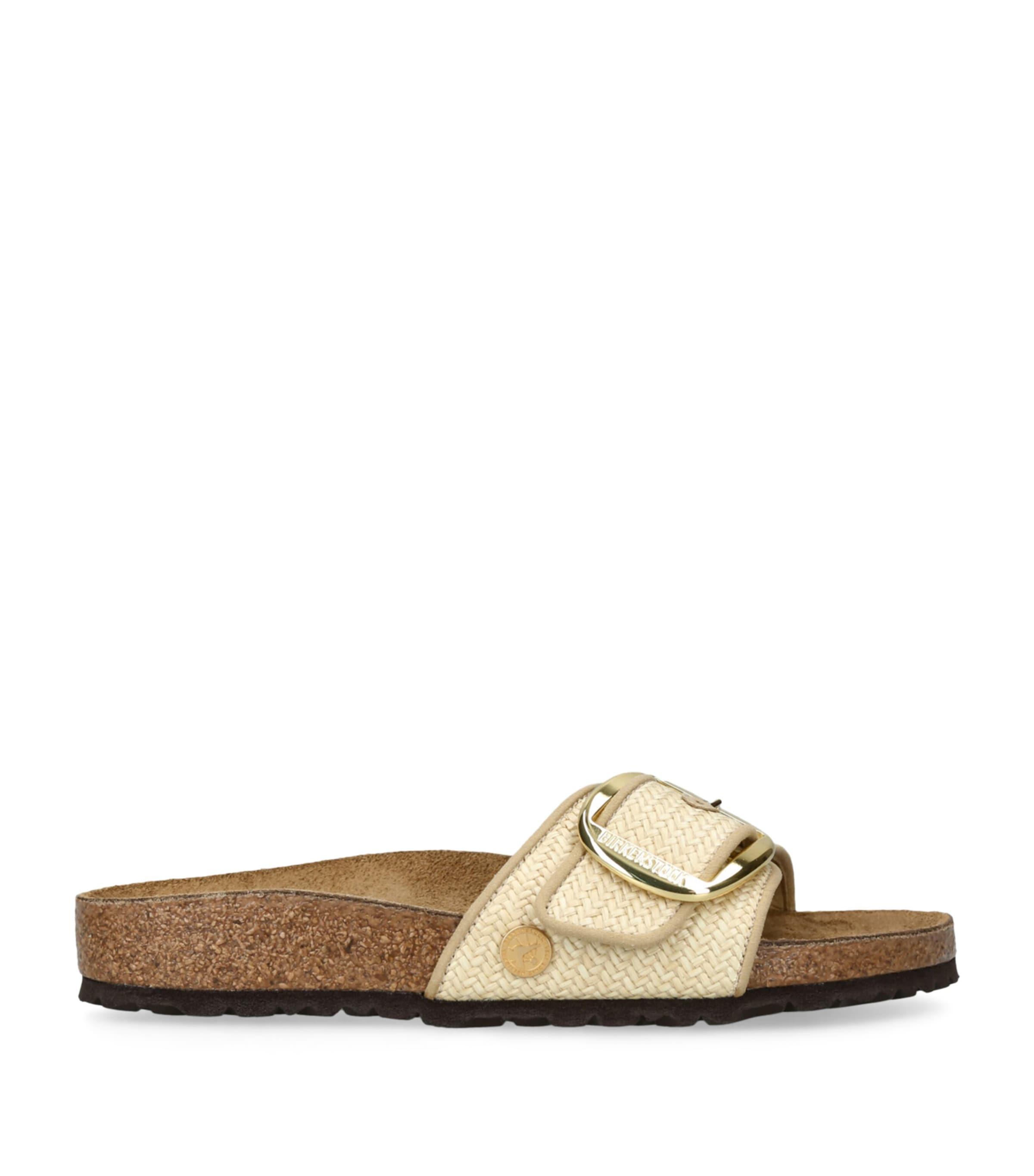 Birkenstock Raffia Madrid Big Buckle Sandals by BIRKENSTOCK
