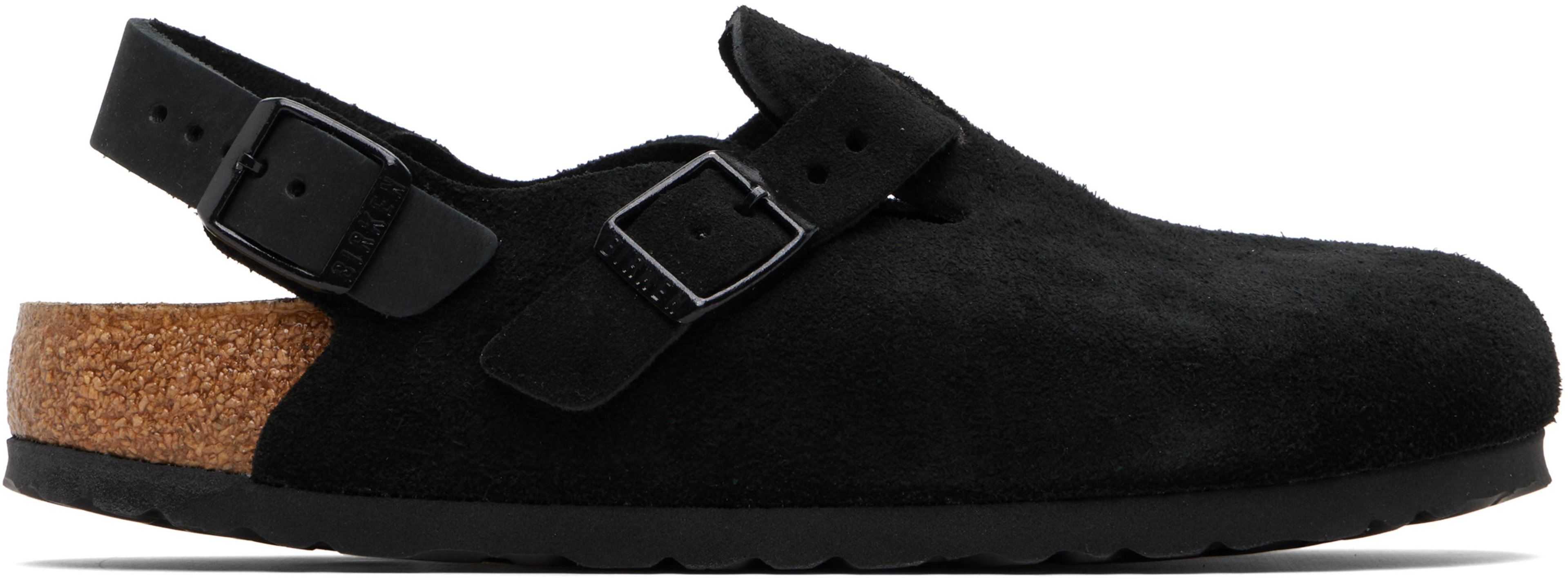 Black Narrow Tokio Slip-on Loafers by BIRKENSTOCK