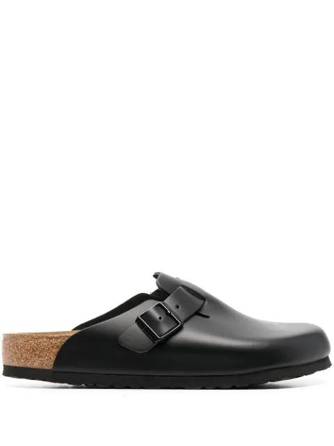 Boston buckle-embellished slippers by BIRKENSTOCK