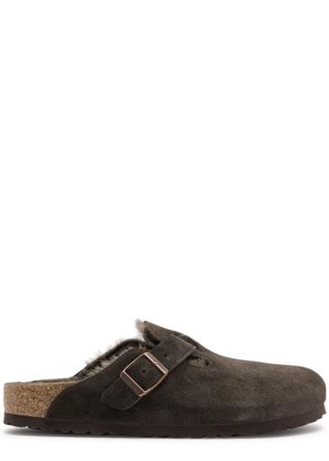Boston shearling-lined suede clogs by BIRKENSTOCK