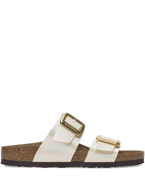 Sydney Cushion double-buckle slides by BIRKENSTOCK