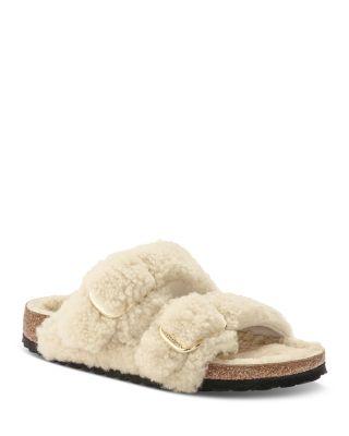 Women's Arizona Big Buckle Shearling Slide Sandals by BIRKENSTOCK