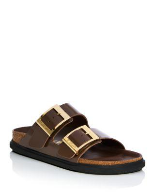Women's Arizona Droplet Big Buckle High Shine Slide Sandals by BIRKENSTOCK