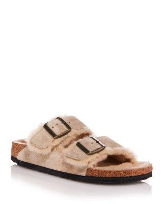 Women's Arizona Shearling Slide Sandals by BIRKENSTOCK