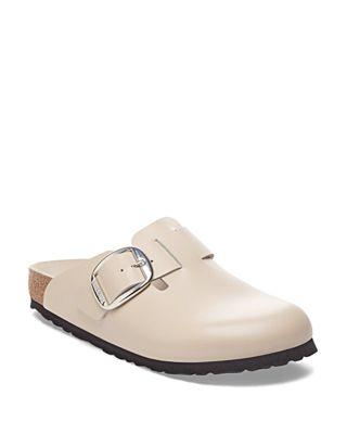 Women's Boston Big Buckle Leather Clogs by BIRKENSTOCK