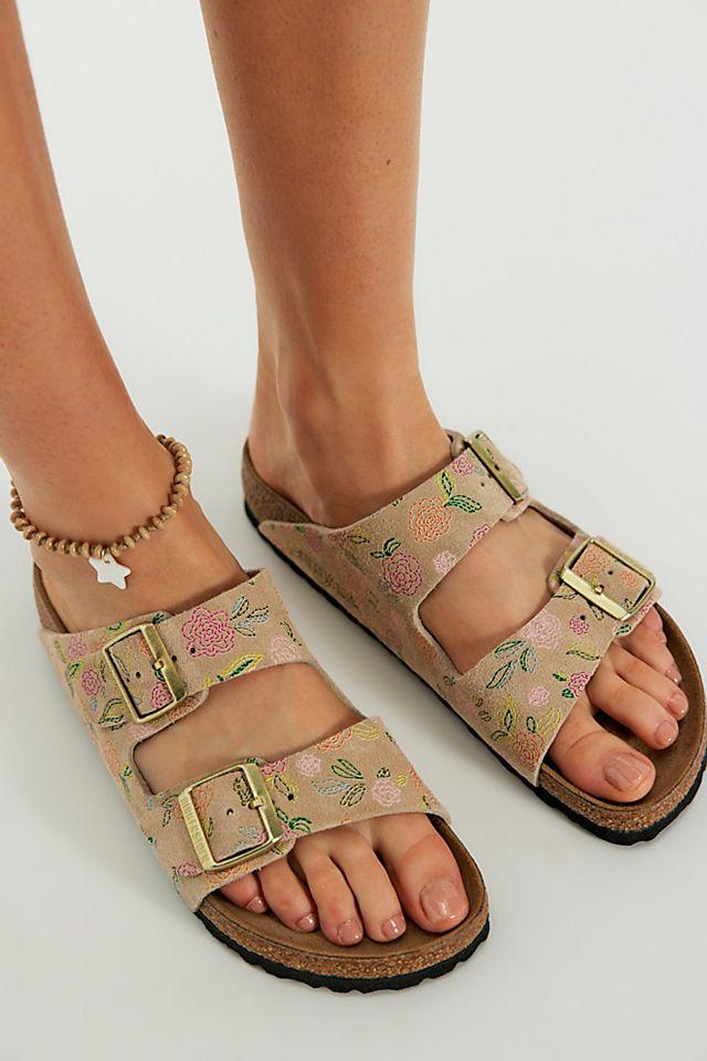 Birkenstock Arizona Floral Sandals by BIRKENSTOCK | FREE PEOPLE