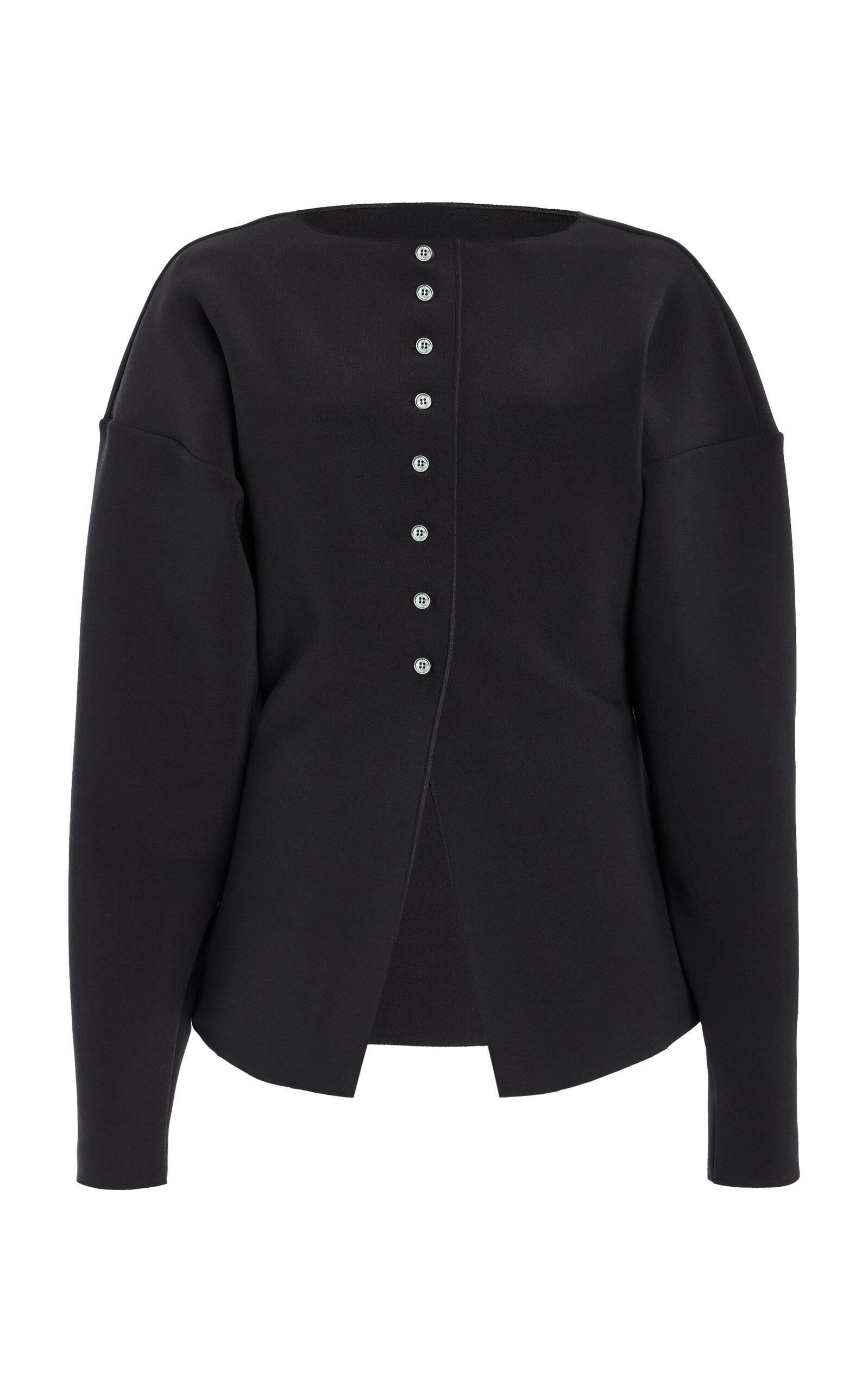 BIRROT Exclusive Lay3 Bonded Crepe Cardigan - Moda Operandi by BIRROT