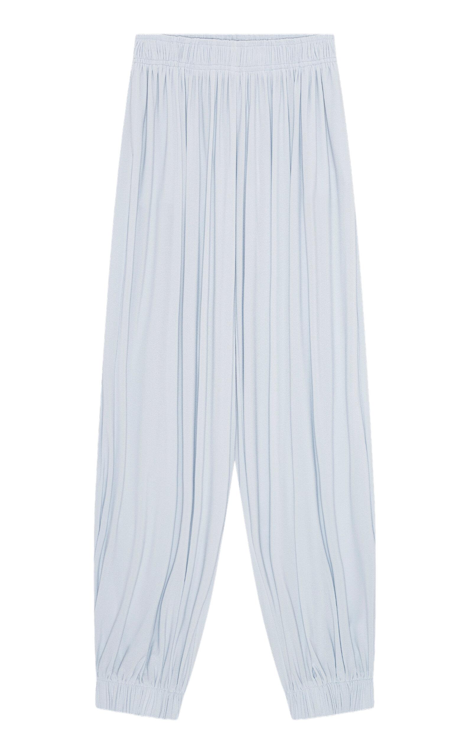 BIRROT Lay1 Gathered Crepe Wide-Leg Pants -oda Operandi by BIRROT