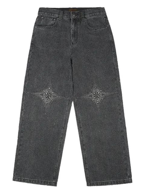 20K Diamond Stellar embellished jeans by BIRTH OF ROYAL CHILD