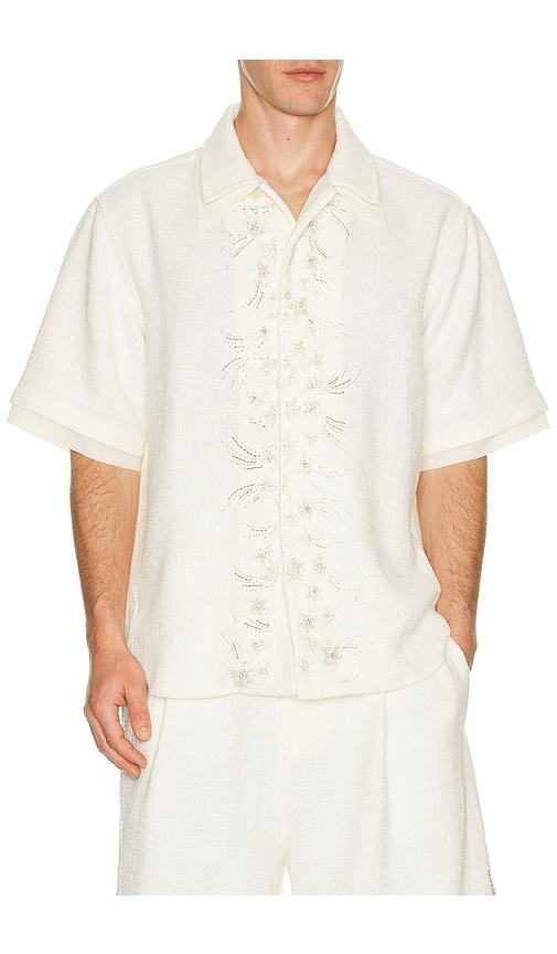 Birth Of Royal Child Layered Hexa Shirt in White by BIRTH OF ROYAL CHILD