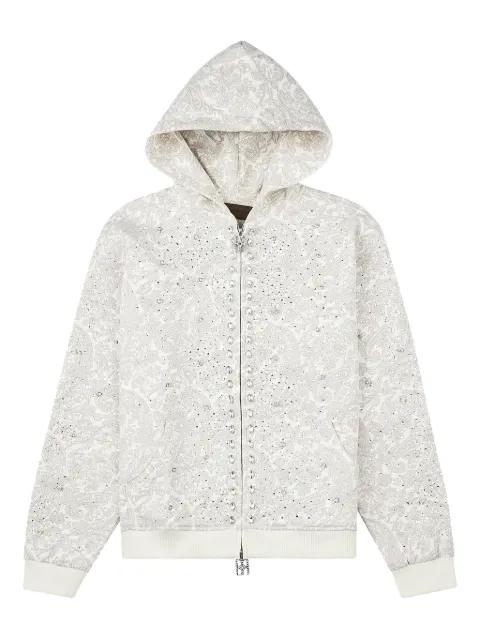 Cashew Blossom pearl-embellished hoodie by BIRTH OF ROYAL CHILD
