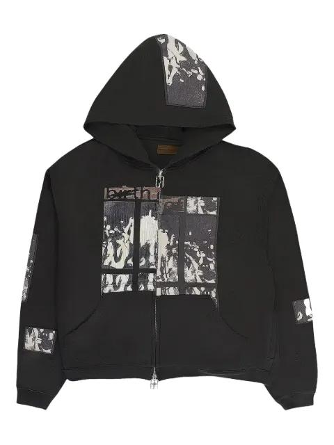 Flash Light graphic-print zip-up hoodie by BIRTH OF ROYAL CHILD